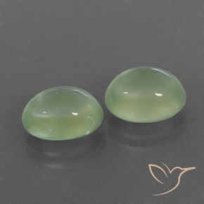 Shop natural 4.83ct Light Yellow Green  プレナイト gems, 楕円形, from 南アフリカ at GemSelect. In stock, global shipping!