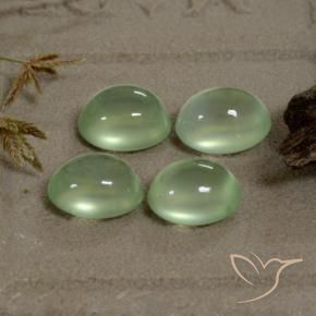 Shop natural 6.06ct Yellow Green  プレナイト gems, 楕円形, from 南アフリカ at GemSelect. In stock, global shipping!