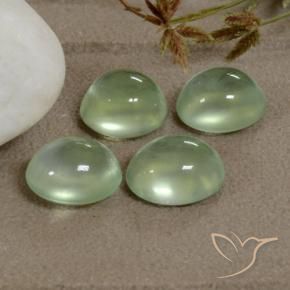 Shop natural 5.20ct Very Light Green  プレナイト gems, 楕円形, from 南アフリカ at GemSelect. In stock, global shipping!