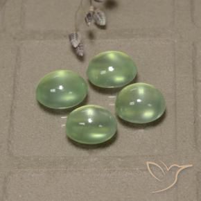 Shop natural 8.03ct Very Light Green  プレナイト gems, 楕円形, from 南アフリカ at GemSelect. In stock, global shipping!