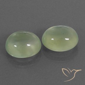 Shop natural 5.10ct Pale Pear Green  プレナイト gems, 楕円形, from 南アフリカ at GemSelect. In stock, global shipping!