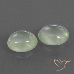 Shop natural 3.18ct Pale Yellowish Green    プレナイト gems, 楕円形, from 南アフリカ at GemSelect. In stock, global shipping!