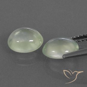 Shop natural 3.18ct Pale Yellowish Green    プレナイト gems, 楕円形, from 南アフリカ at GemSelect. In stock, global shipping!