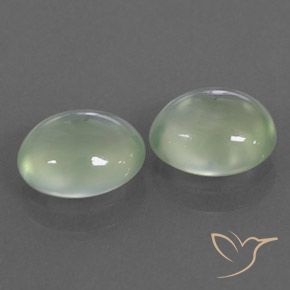 Shop natural 3.53ct Pale Yellowish Green    プレナイト gems, 楕円形, from 南アフリカ at GemSelect. In stock, global shipping!