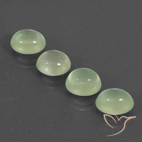 8.70ctw 天然 Yellow Green  プレナイト, 楕円形, 透明/半透明