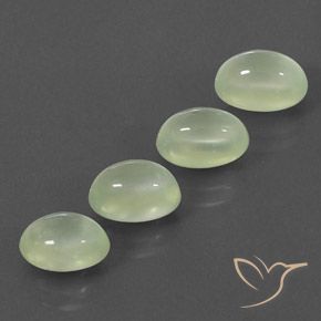 Shop natural 6.39ct Pale Pear Green  プレナイト gems, 楕円形, from 南アフリカ at GemSelect. In stock, global shipping!