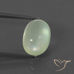 3.07ct 天然 Light Yellowish Green    プレナイト, 楕円形, 透明