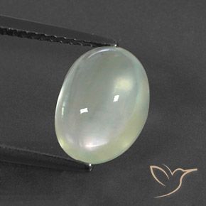 2.95ct 天然 Light Yellow Green  プレナイト, 楕円形, 透明