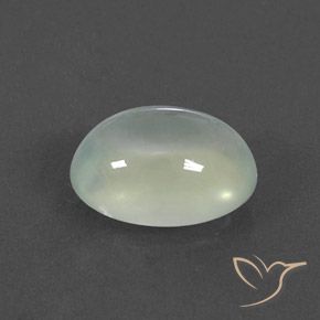 2.95カラットの天然Light Yellow Green プレナイト、楕円形、透明