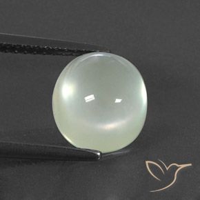 3.36ct 天然 Warm Green  プレナイト, 楕円形, 透明/半透明
