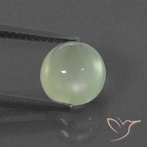 2.37ct 天然 Pale Green  プレナイト, 楕円形, 透明/半透明