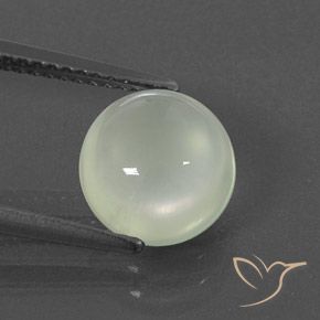 2.83ct 天然 Warm Light Green  プレナイト, 楕円形, 透明/半透明