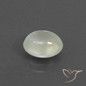 1.70カラットの天然Light Green プレナイト、楕円形、透明