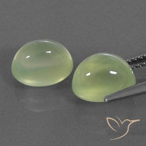 Shop natural 5.43ct Medium Green  プレナイト gems, 楕円形, from 南アフリカ at GemSelect. In stock, global shipping!