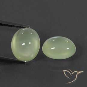 Shop natural 5.16ct Pale Pear Green  プレナイト gems, 楕円形, from 南アフリカ at GemSelect. In stock, global shipping!