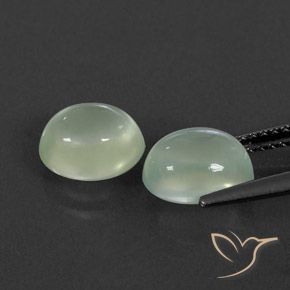 Shop natural 4.03ct ライトグリーン プレナイト gems, 楕円形, from 南アフリカ at GemSelect. In stock, global shipping!