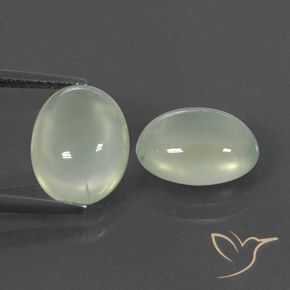 Shop natural 6.97ct 灰色がかった緑 プレナイト gems, 楕円形, from 南アフリカ at GemSelect. In stock, global shipping!
