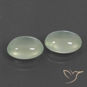 Shop natural 6.97ct 灰色がかった緑 プレナイト gems, 楕円形, from 南アフリカ at GemSelect. In stock, global shipping!
