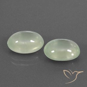 Shop natural 7.47ct 灰色がかった緑 プレナイト gems, 楕円形, from 南アフリカ at GemSelect. In stock, global shipping!