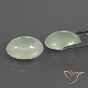 Shop natural 7.47ct 灰色がかった緑 プレナイト gems, 楕円形, from 南アフリカ at GemSelect. In stock, global shipping!