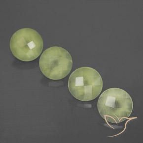 Shop natural 7.57ct イエローグリーン プレナイト gems, ラウンド, from 南アフリカ at GemSelect. In stock, global shipping!