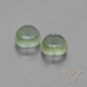 Shop natural 3.40ct 非常に薄い緑 プレナイト gems, ラウンド, from 南アフリカ at GemSelect. In stock, global shipping!