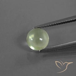 1.73ct 天然 ライトグリーン プレナイト, ラウンド, 透明