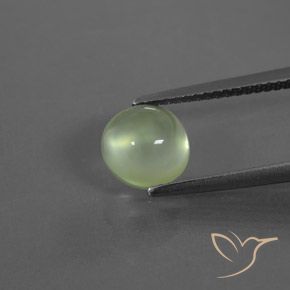 2.07ct 天然 薄いグリーン プレナイト, ラウンド, 透明