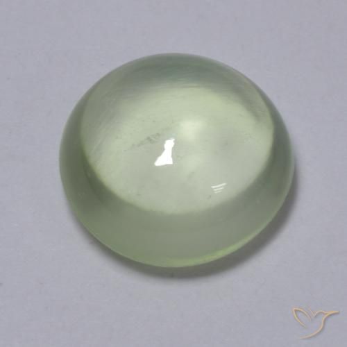 1.73ct 天然 非常に薄い緑 プレナイト, ラウンド, 透明