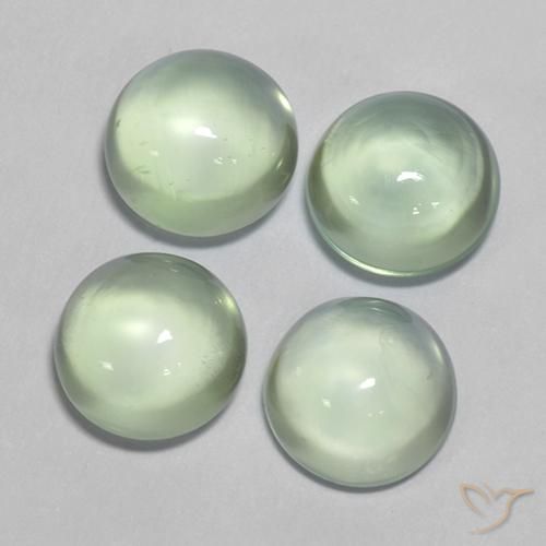 Shop natural 5.89ct 非常に薄い緑 プレナイト gems, ラウンド, from 南アフリカ at GemSelect. In stock, global shipping!