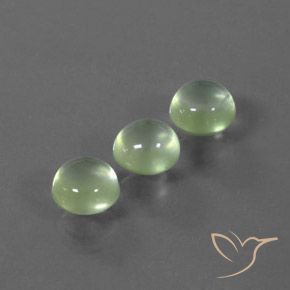 Shop natural 4.55ct 薄いイエローグリーン プレナイト gems, ラウンド, from 南アフリカ at GemSelect. In stock, global shipping!