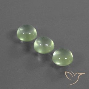Shop natural 4.55ct 薄いイエローグリーン プレナイト gems, ラウンド, from 南アフリカ at GemSelect. In stock, global shipping!