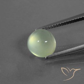 3.24ct 天然 イエローグリーン プレナイト, ラウンド, 透明/半透明