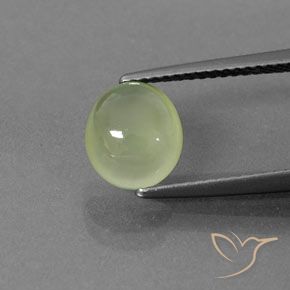 2.23ct 天然 薄いペアーグリーン プレナイト, 楕円形, 透明/半透明