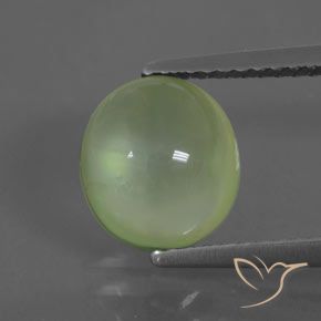 2.43ct 天然 ライムグリーン プレナイト, 楕円形, 透明
