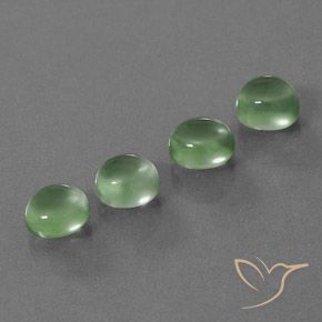 Shop natural 7.45ct ウォームグリーン プレナイト gems, 楕円形, from 南アフリカ at GemSelect. In stock, global shipping!
