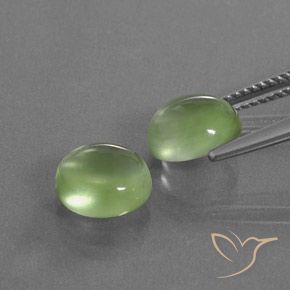 Shop natural 5.02ct 黄みがかったグリーン プレナイト gems, 楕円形, from 南アフリカ at GemSelect. In stock, global shipping!