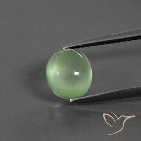 2.39ct 天然 黄みがかったグリーン プレナイト, 楕円形, 透明