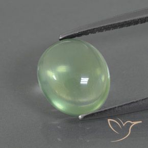 2.25ct 天然 ライトグリーン プレナイト, 楕円形, 透明