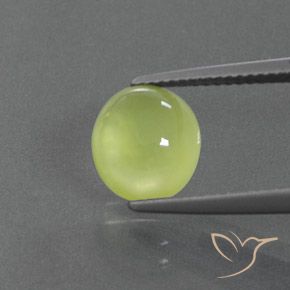 2.97ct 天然 ライトイエロー プレナイト, 楕円形, 透明/半透明