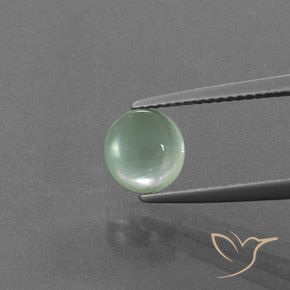 1.73ct 天然 ミントグリーン プレナイト, ラウンド, 透明