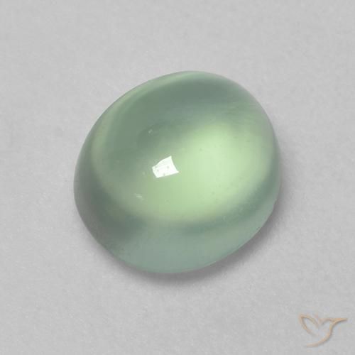 1.75ct 天然 ライトグリーン プレナイト, 楕円形, 透明