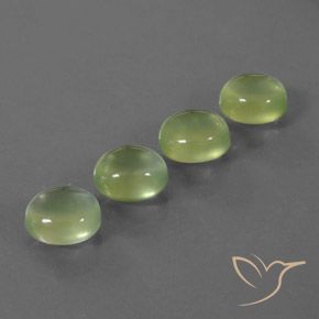 Shop natural 6.98ct ライムグリーン プレナイト gems, 楕円形, from 南アフリカ at GemSelect. In stock, global shipping!