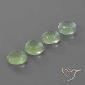 Shop natural 9.79ct 薄いペアーグリーン プレナイト gems, 楕円形, from 南アフリカ at GemSelect. In stock, global shipping!