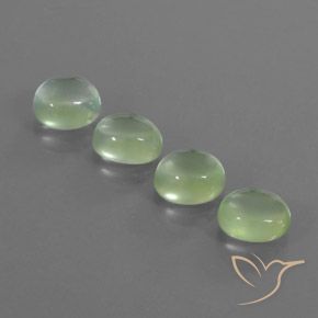 Shop natural 9.79ct 薄いペアーグリーン プレナイト gems, 楕円形, from 南アフリカ at GemSelect. In stock, global shipping!