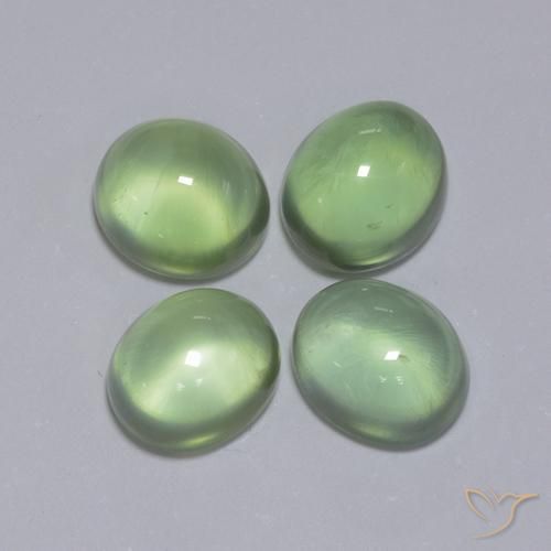 Shop natural 6.16ct イエローグリーン プレナイト gems, 楕円形, from 南アフリカ at GemSelect. In stock, global shipping!