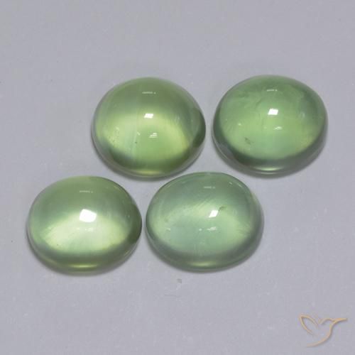 Shop natural 6.16ct イエローグリーン プレナイト gems, 楕円形, from 南アフリカ at GemSelect. In stock, global shipping!