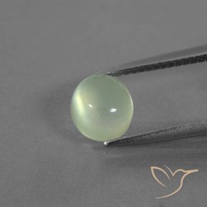 1.82ct 天然 イエローグリーン プレナイト, 楕円形, 透明/半透明