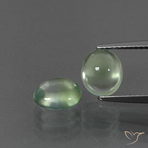 Shop natural 3.59ct ライトグリーン プレナイト gems, 楕円形, from 南アフリカ at GemSelect. In stock, global shipping!