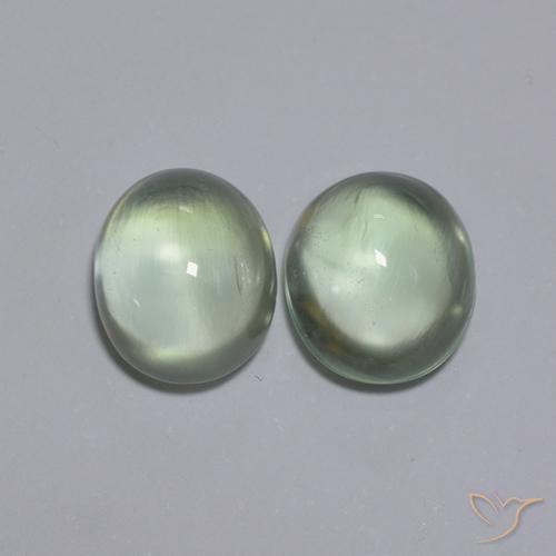 Shop natural 3.56ct 非常に薄い緑 プレナイト gems, 楕円形, from 南アフリカ at GemSelect. In stock, global shipping!